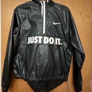 Nike Just Do It black windbreaker